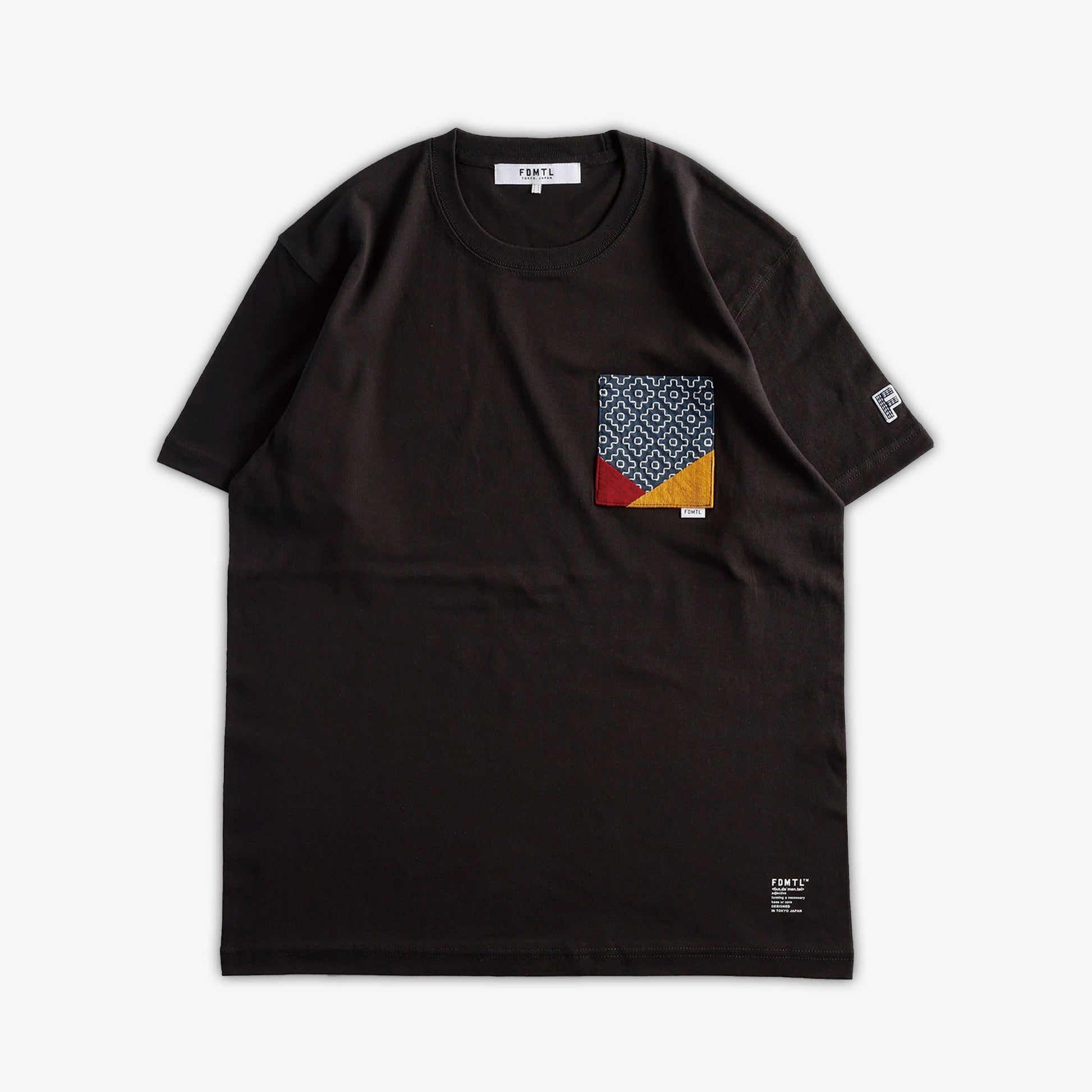 FDMTL | ORIGAMI TEE SUMI  { BLACK