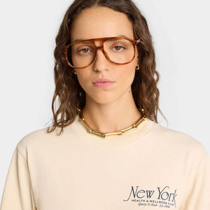 SPORTY & RICH | NY 94 T-SHIRT { CREAM