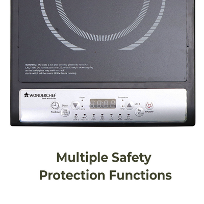 Torino Induction Cooktop with 11 Pre-set Cooking Menus|2000 Watt