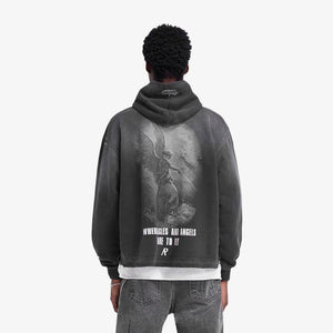Represent | GODSPEED HOODIE { AGED BLACK