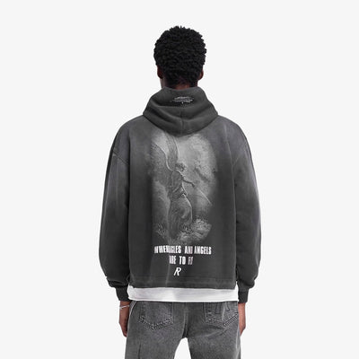 Represent | GODSPEED HOODIE { AGED BLACK