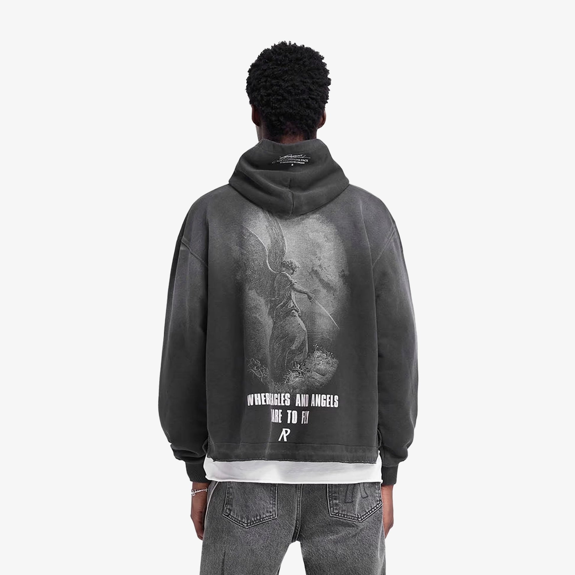 Represent | GODSPEED HOODIE { AGED BLACK