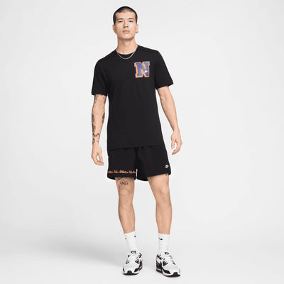 Nike | CLUB FLEECE FLOW SHORTS { BLACK/WHITE