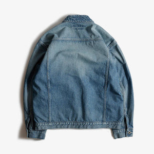 FDMTL | DENIM HAORI JACKET 4YR WASH { INDIGO