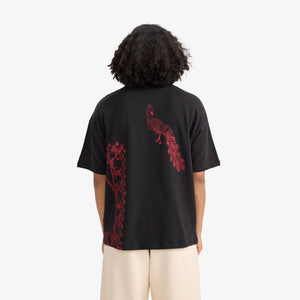 F A R A K | BY MY SIDE BLOCK PRINT T-SHIRT { BLACK/BLACK