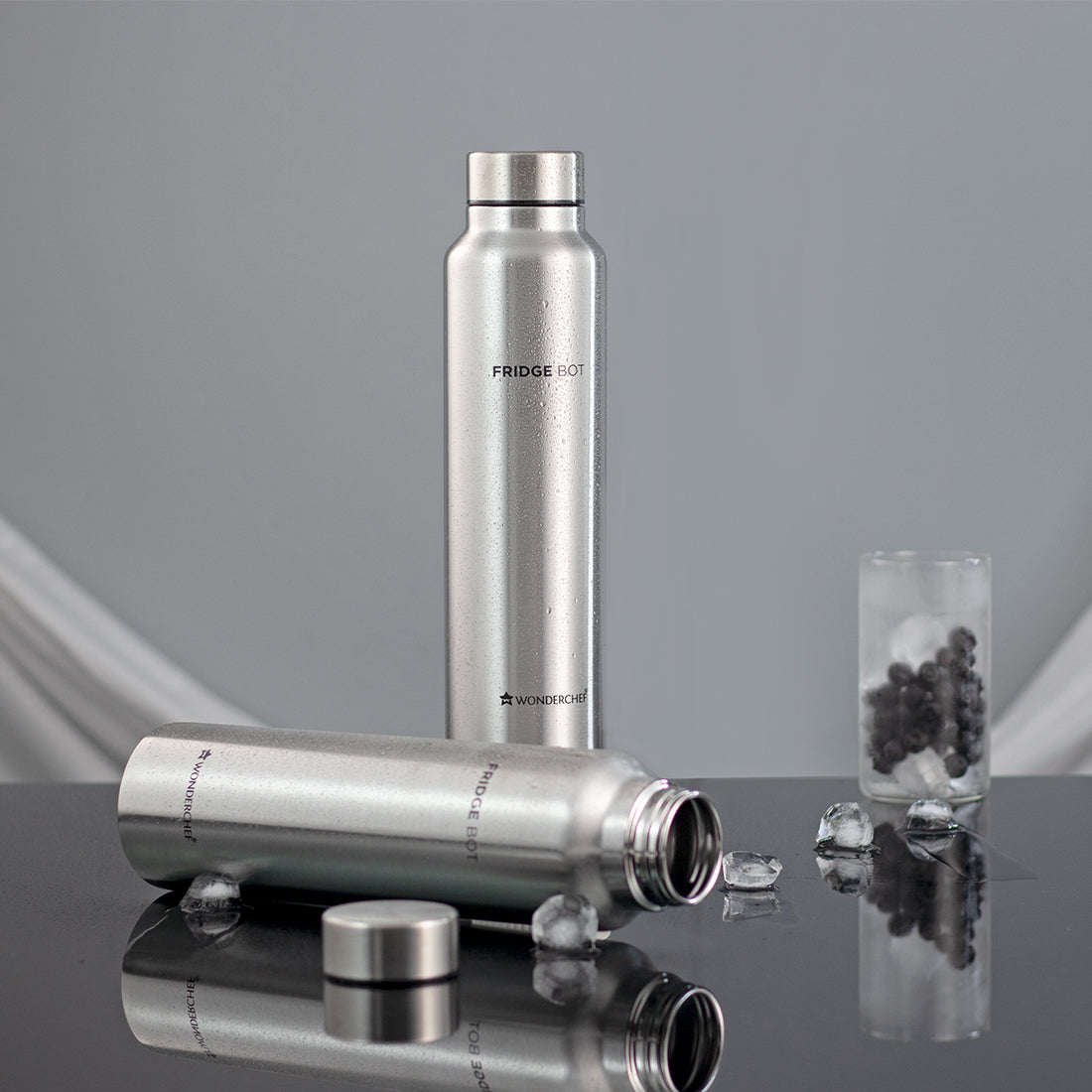 Wonderchef Renewed Stainless Steel Fridge-Bot 1000 ml Each