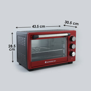 Wonderchef Renewed Oven Toaster Griller (OTG) Crimson Edge - 19 Litres  Auto-shut Off