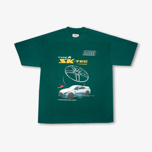 Superkicks | ALLOY WHEELS TEE  { DARK GREEN