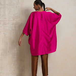 trueBrowns Brown Silk Co-ord Set