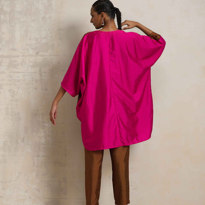 trueBrowns Brown Silk Co-ord Set
