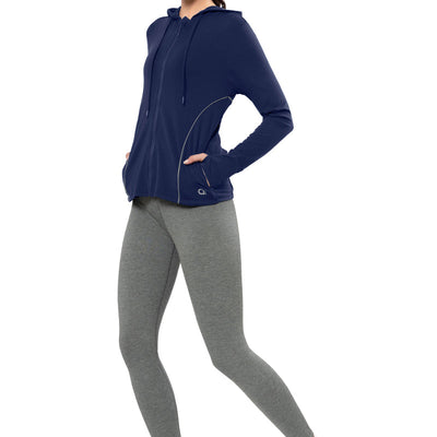 Flaunt Hoodie Full Sleeve Active Jacket - Medieval Blue