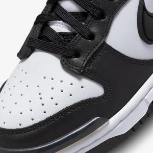 Nike | DUNK LOW TWIST  { BLACK/WHITE-BLACK