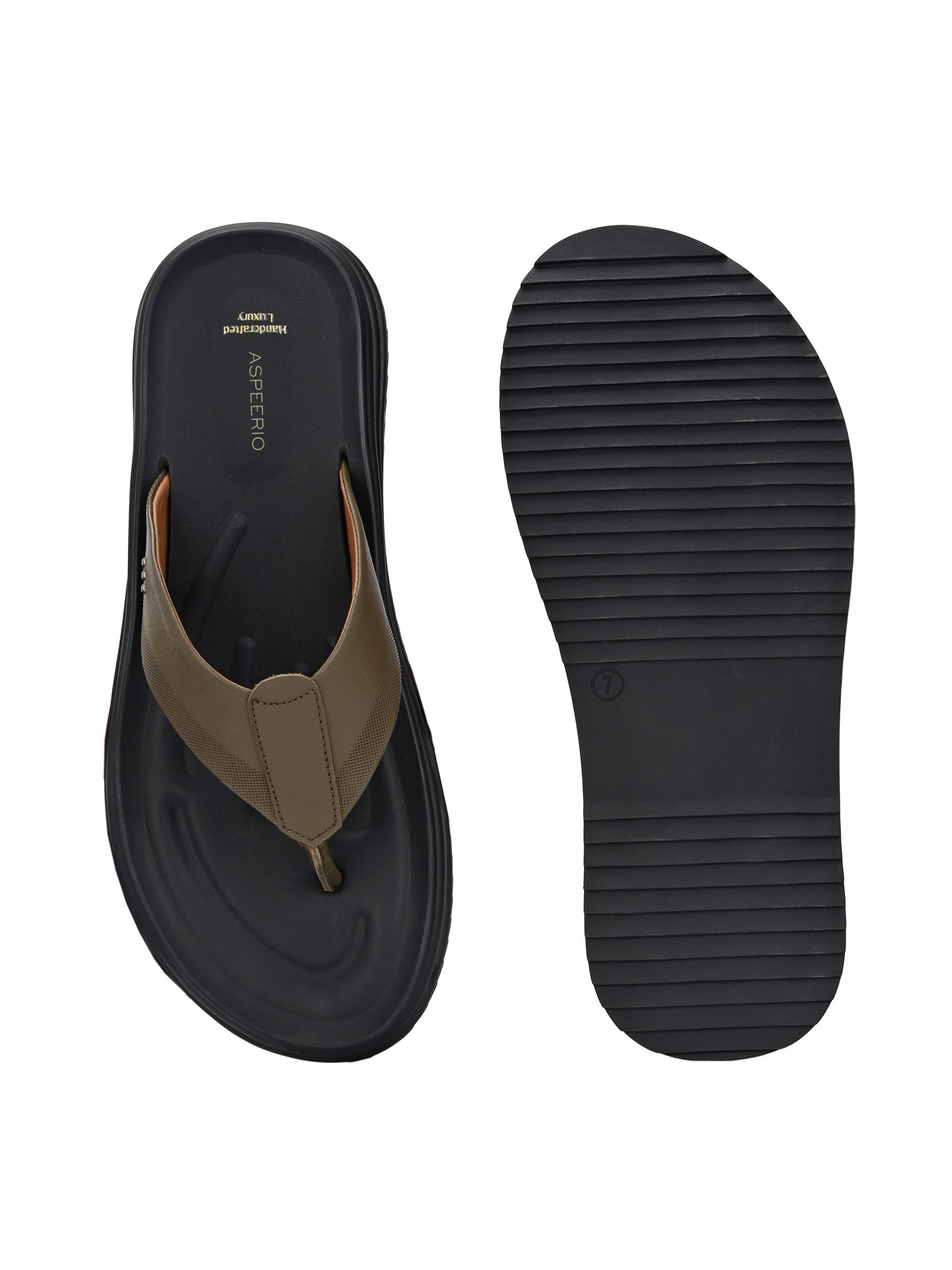 Comet Leather Slippers by Aspeerio
