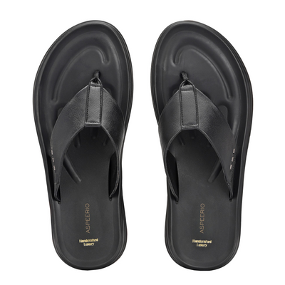 Comet Leather Slippers by Aspeerio