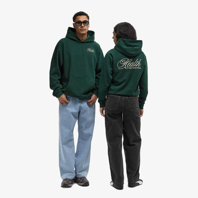 SPORTY & RICH | HEALTH SCRIPT HOODIE { GREEN