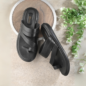 Egoss Leather Slippers For Men