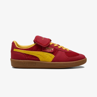 PUMA | x HARRY POTTER PALERMO HAIRY SUEDE FORMSTRIP { DARK CRIMSON-YELLOW SIZZLE