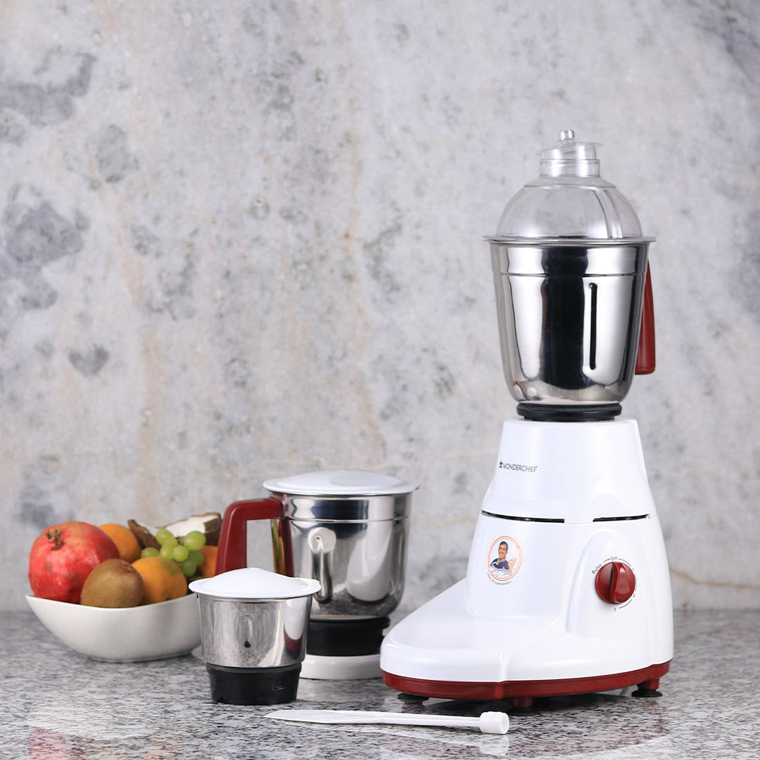 Rialto Mixer Grinder, 750W With 3 Thicker Steel Jars,