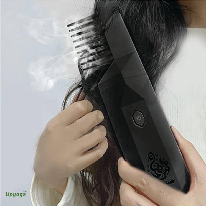 Upyoga 2 in 1 Hair Comb Incense Burner & Home Diffuser | 1 Year Warranty | Rechargeable | Bakhoor Included