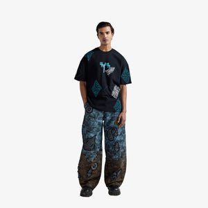 F A R A K | BLACK BLOCK PRINT T-SHIT { BLACK