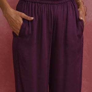 trueBrowns Purple Modal Co-ord Set