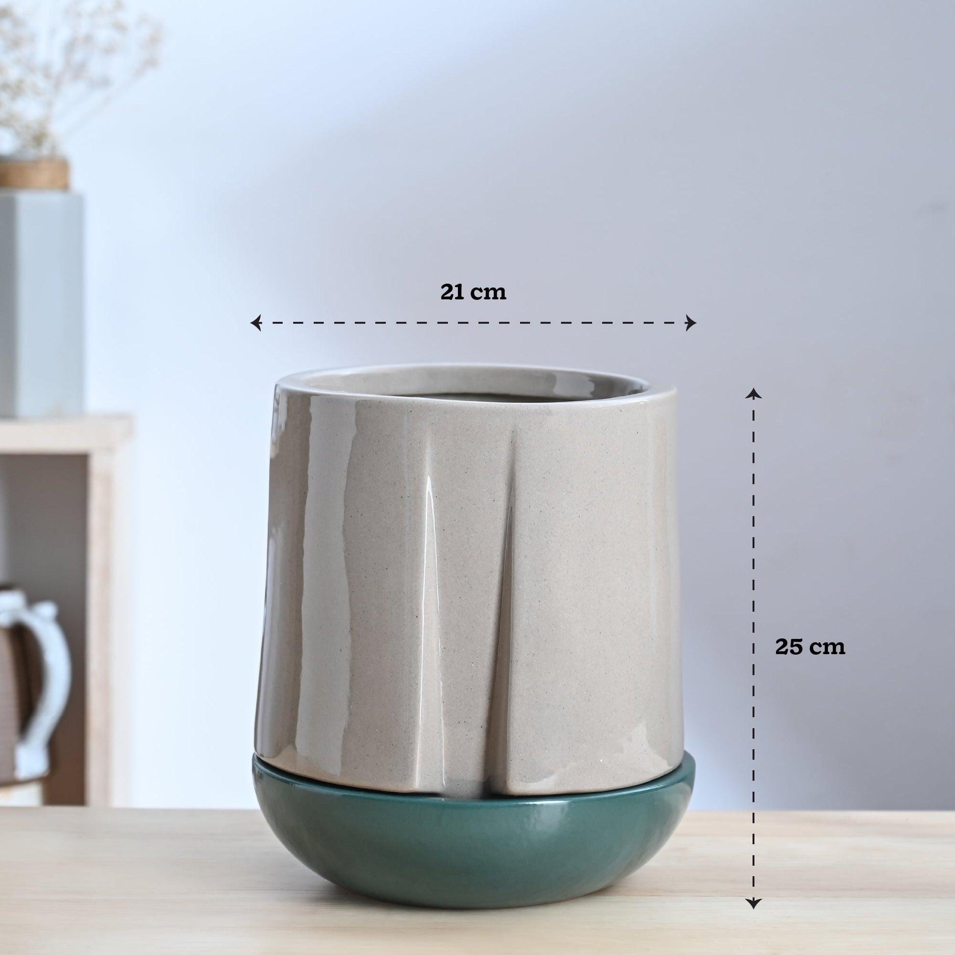 Moonlight Drama Ceramic Planter