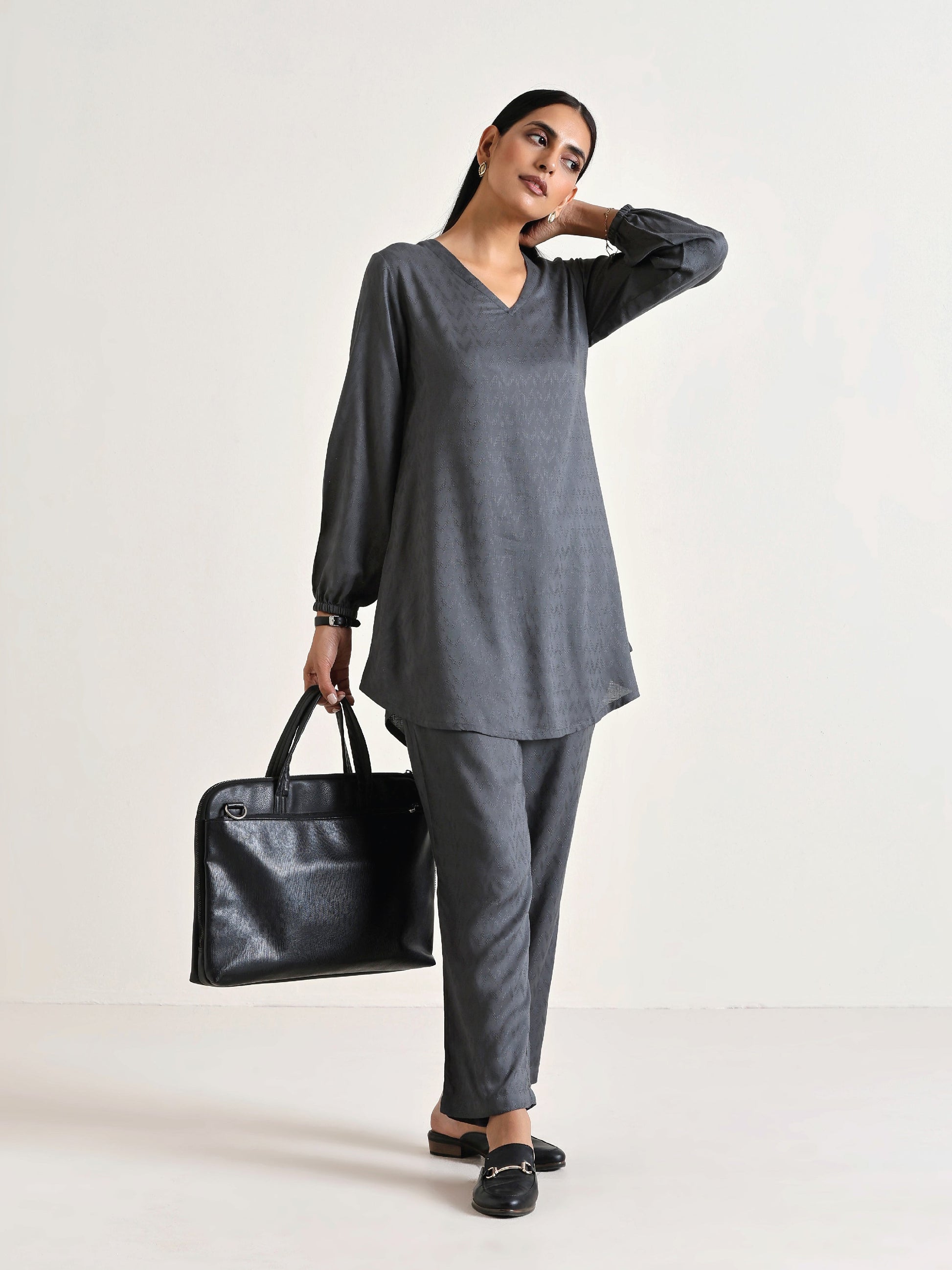Grey Short Co-Ord Set | Relove