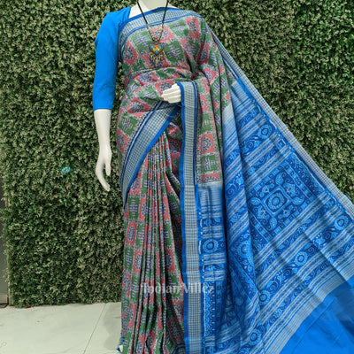 Exclusive Fish Motif Odisha Ikat Sambalpuri Silk Saree