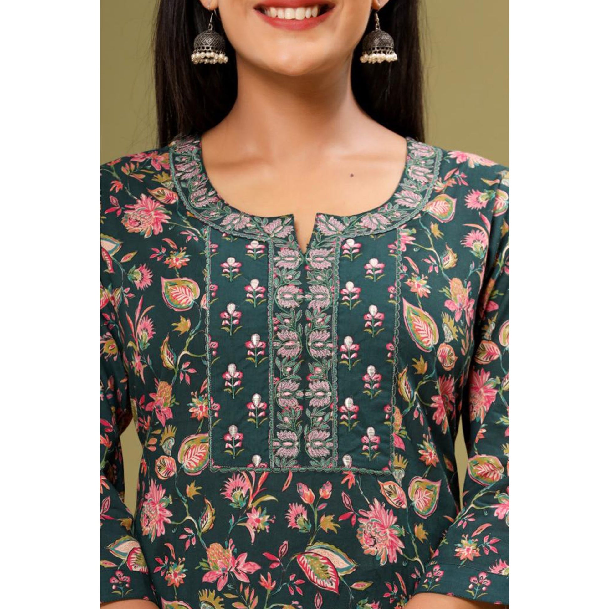 green-floral-printed-pure-cotton-suit-2