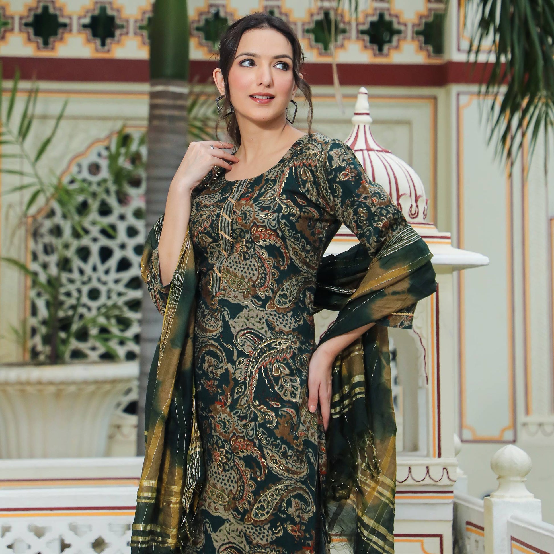 green-foil-printed-rayon-suit