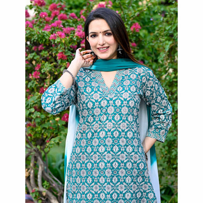 green-floral-printed-pure-cotton-salwar-suit-1