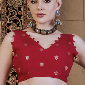 Multicolor Geometric Printed Viscose Saree