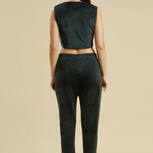 green-embroidered-velvet-front-slit-top-bottom-set