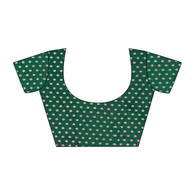 green-foil-printed-chiffon-saree-with-lace-border-2