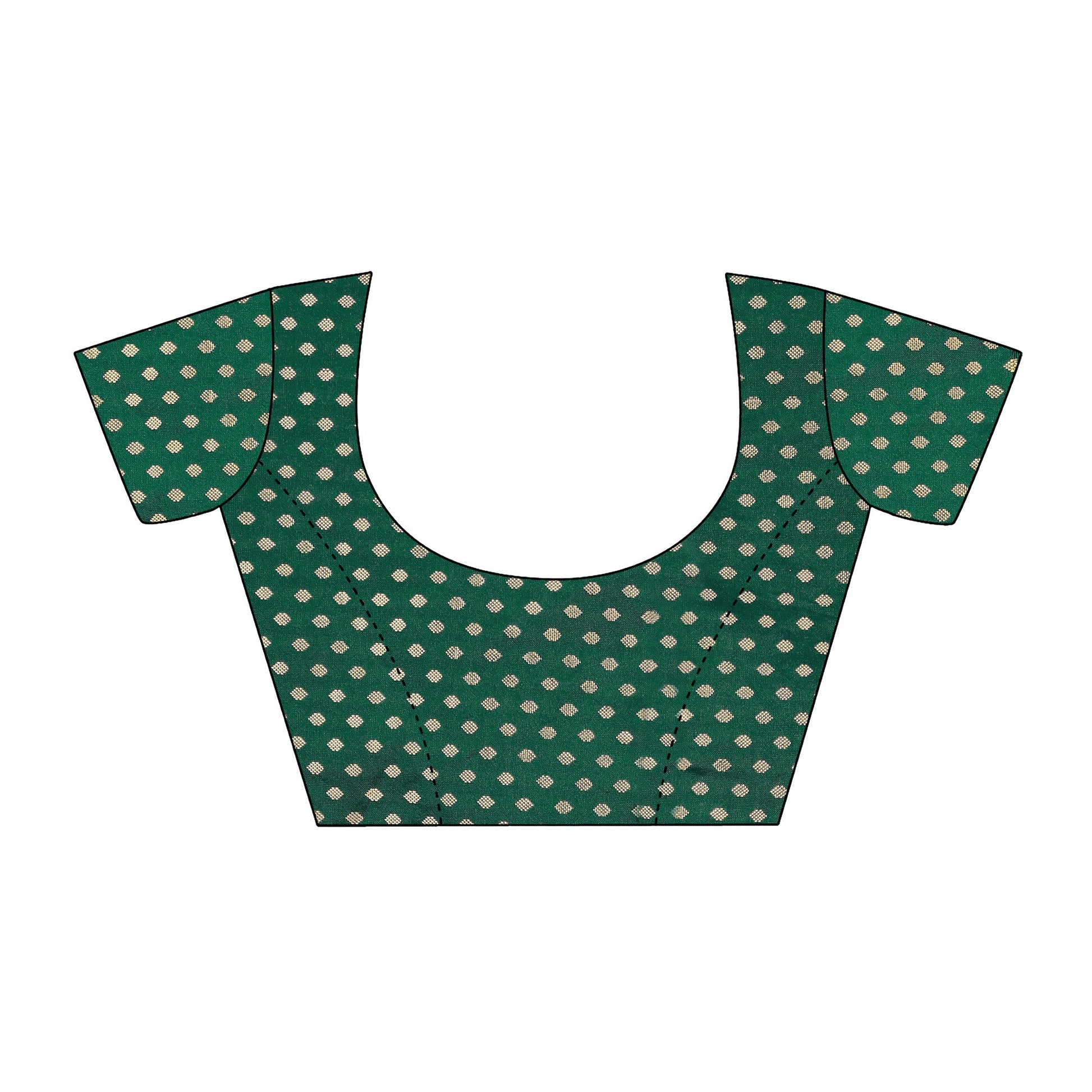 green-foil-printed-chiffon-saree-with-lace-border-2