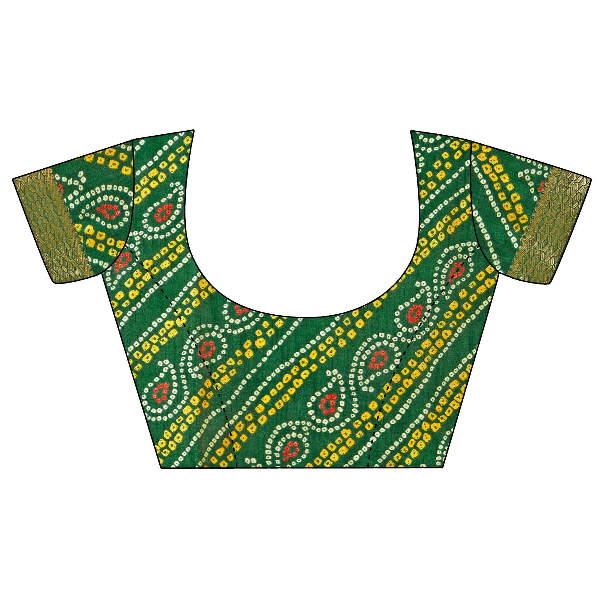 green-solid-vichitra-silk-saree-143341