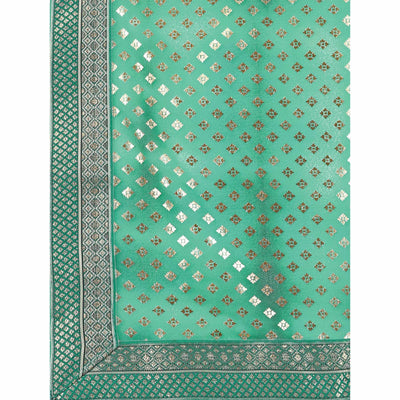 green-foil-printed-lycra-saree-with-lace-border-1