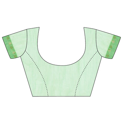 green-zari-work-chiffon-saree