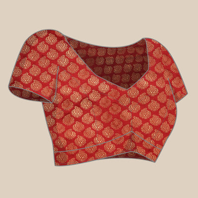 Maroon Solid Vichitra Silk Saree With Fancy Zari Border