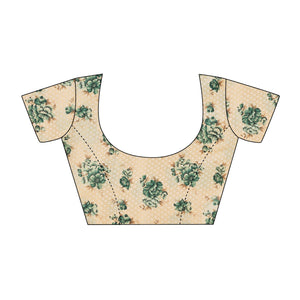 green-floral-foil-printed-chiffon-saree-with-lace-border