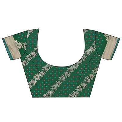 green-foil-printed-organza-saree-with-woven-border