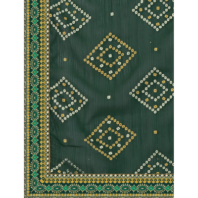 green-bandhani-printed-chiffon-saree-7