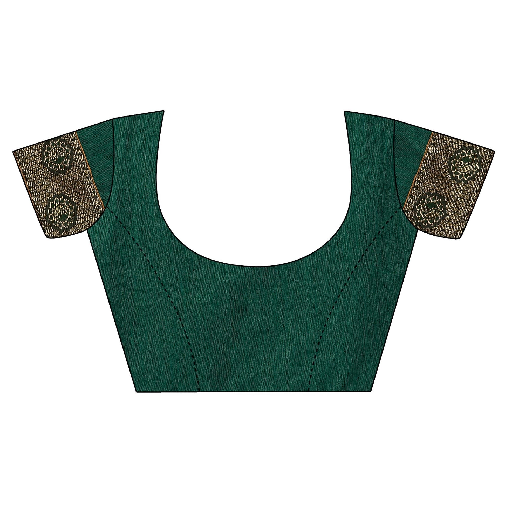 green-floral-handloom-woven-rayon-saree