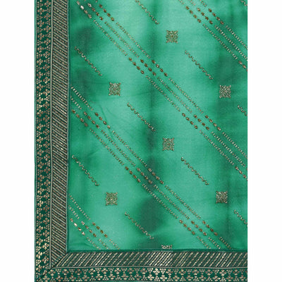 green-zari-work-chiffon-saree-lace-border