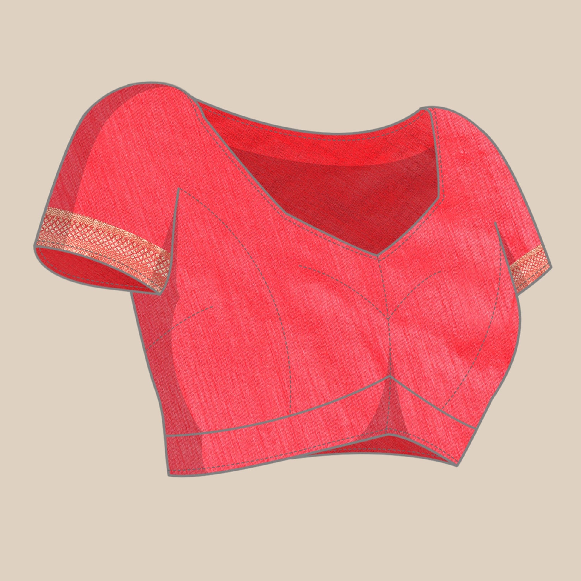 Gajri Pink Floral Printed Vichitra Silk Saree With Tassels