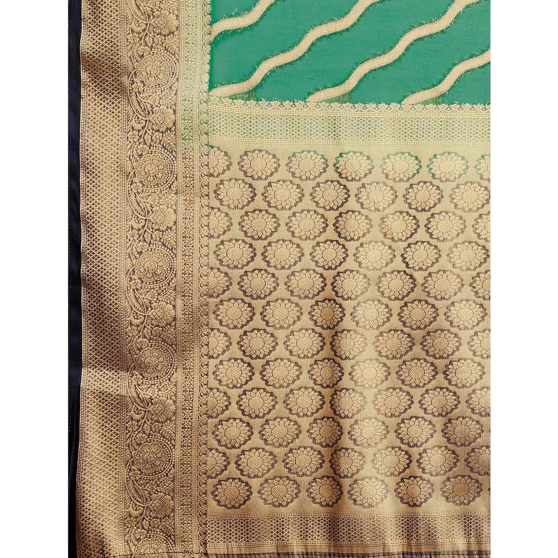 green-woven-organza-saree-with-tassels-23