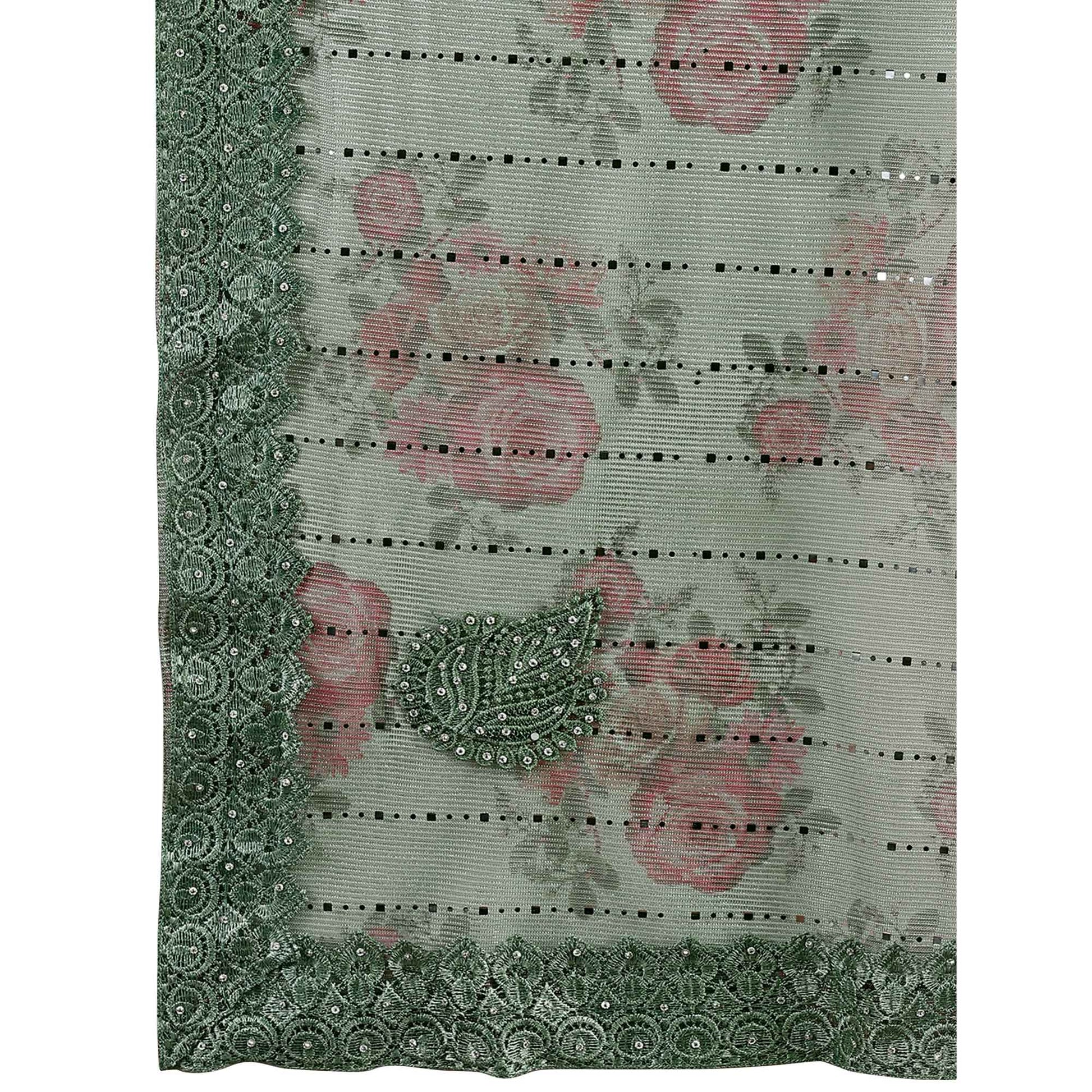 green-floral-digital-printed-lycra-saree-wirh-embroidered-border