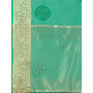 green-floral-embroidery-with-swarovski-work-organza-saree-1