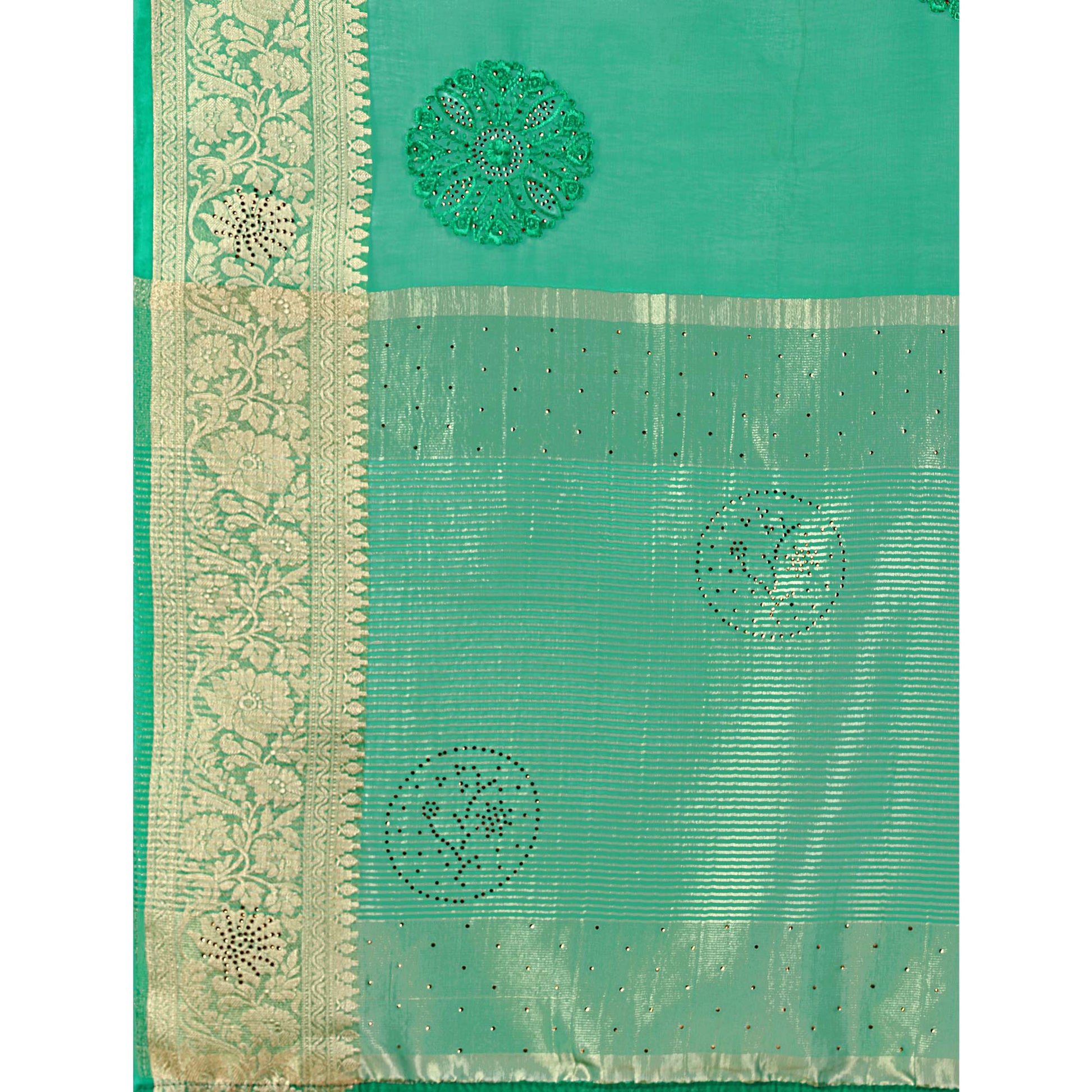 green-floral-embroidery-with-swarovski-work-organza-saree-1
