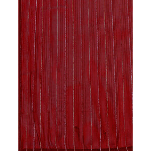 Maroon Zari Woven Chiffon Saree
